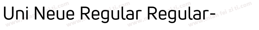 Uni Neue Regular Regular字体转换